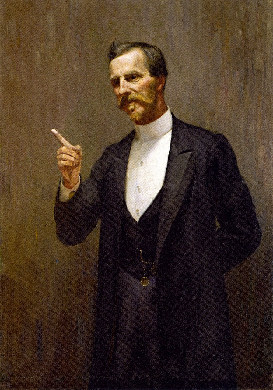 The Hon. Dr. L. I. Smith, vintage artwork by Tom Roberts, 12x8" (A4) Poster