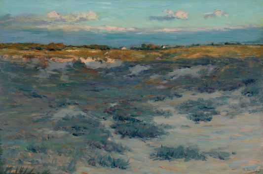 Heather Plain, Easthampton, Long Island, vintage artwork by Henry Golden Dearth, 12x8" (A4) Poster