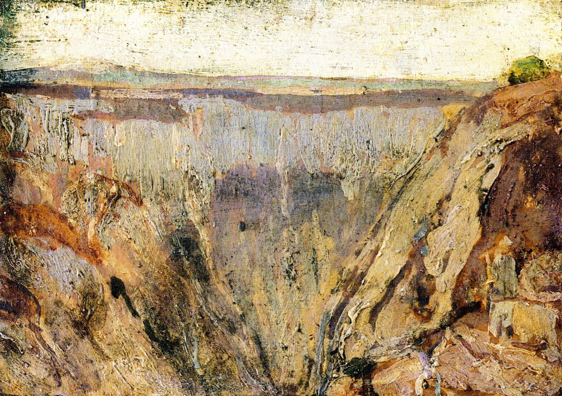 The Good Shepherd in the Atlas Mountains, vintage artwork by Henry Ossawa Tanner, 12x8" (A4) Poster