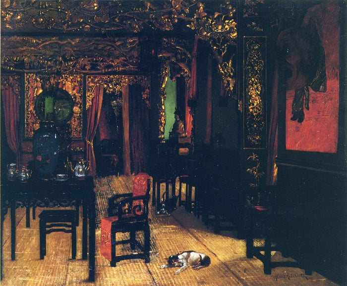 Chinese Interior by Henry Alexander,A3(16x12