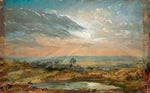 Branch Hill Pond, Hampstead, vintage artwork by John Constable, 12x8" (A4) Poster