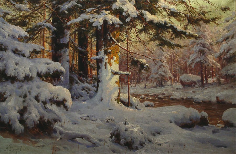 Winter Forest by Andrei Shilder,A3(16x12")Poster