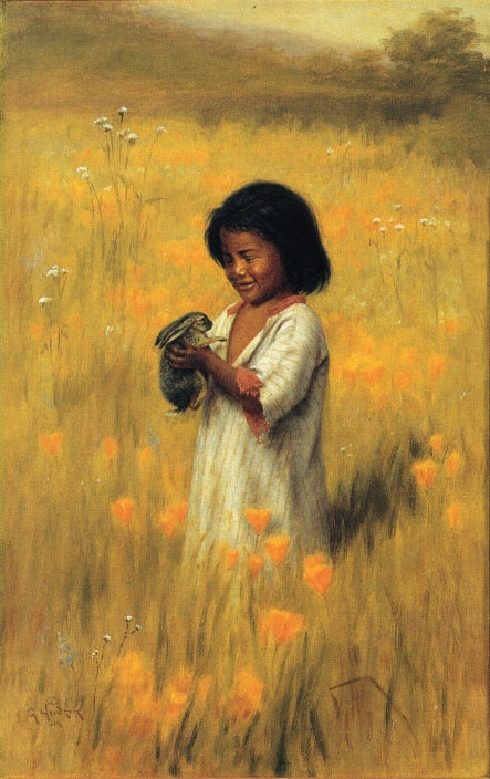 Jack Rabbit (Shi-Ko-Da), vintage artwork by Grace Carpenter Hudson, 12x8" (A4) Poster