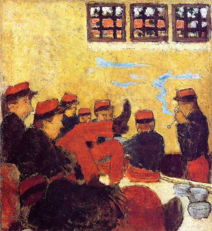 A Barracks Scene by Pierre Bonnard,A3(16x12