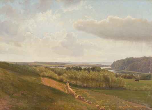 The Outskirts of Ry, vintage artwork by Vilhelm Kyhn, A3 (16x12") Poster Print