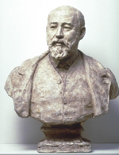 Pierre Alfred Chardon-Lagache (bust), vintage artwork by Jean-Baptiste Carpeaux, 12x8" (A4) Poster