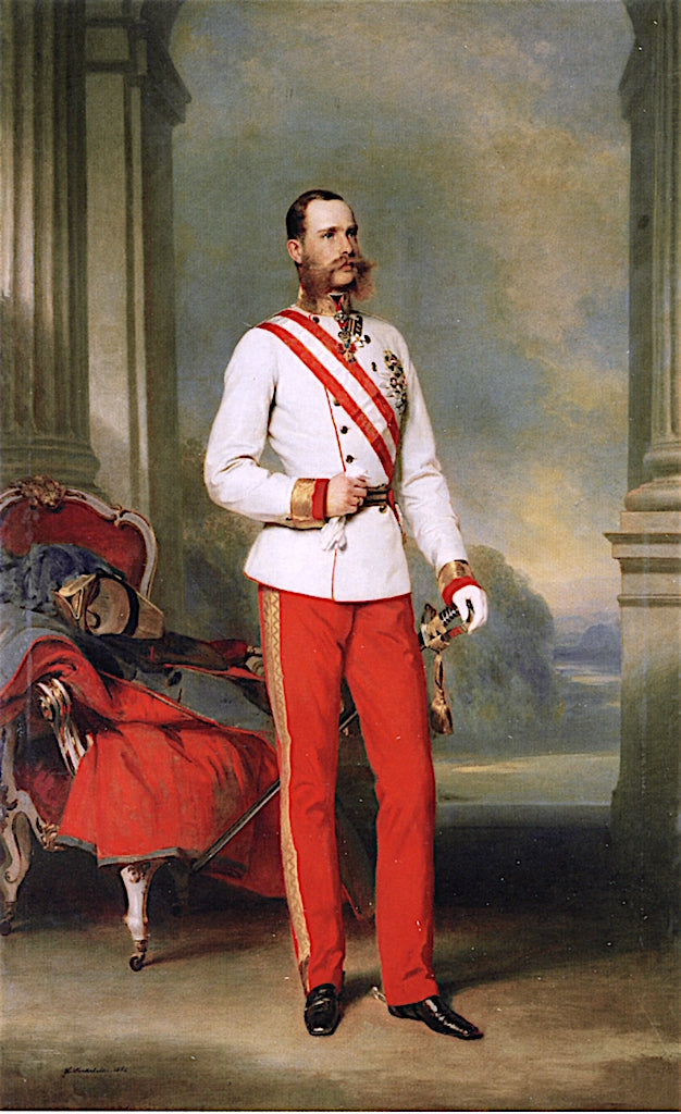 Emperor Franz Joseph I, vintage artwork by Franz Xavier Winterhalter, A3 (16x12") Poster Print