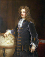 Admiral Edward Russell, 1st Earl of Orford, vintage artwork by Sir Godfrey Kneller, BT., 12x8" (A4) Poster