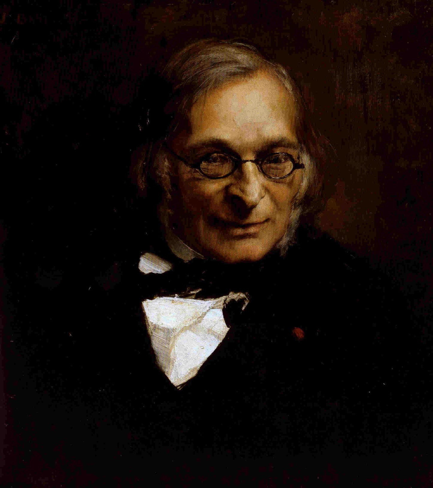 Portrait of French philosopher Adolphe Franck, vintage artwork by Jules Bastien-Lepage, 12x8" (A4) Poster
