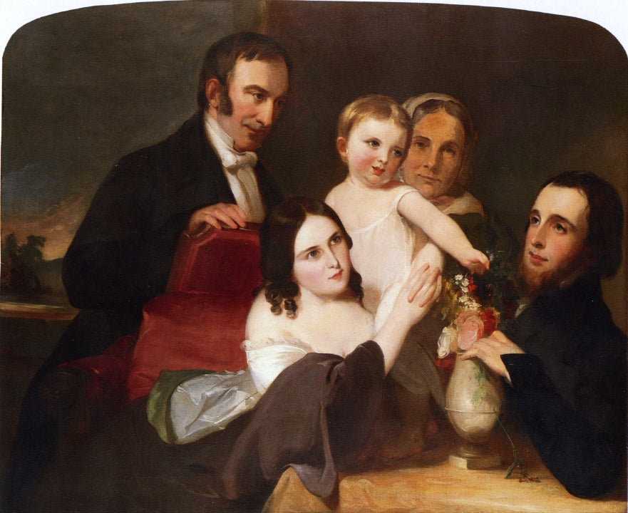 The Alexander Family Group Portrait, vintage artwork by Thomas Sully, 12x8" (A4) Poster