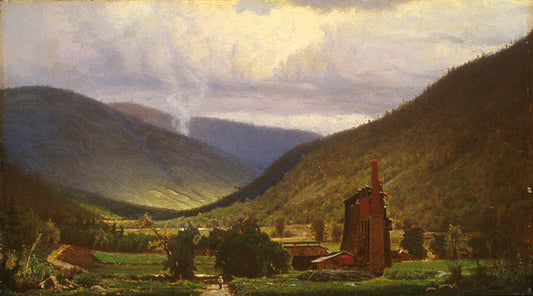 The Old Smelter, vintage artwork by Hugh Bolton Jones, 12x8" (A4) Poster