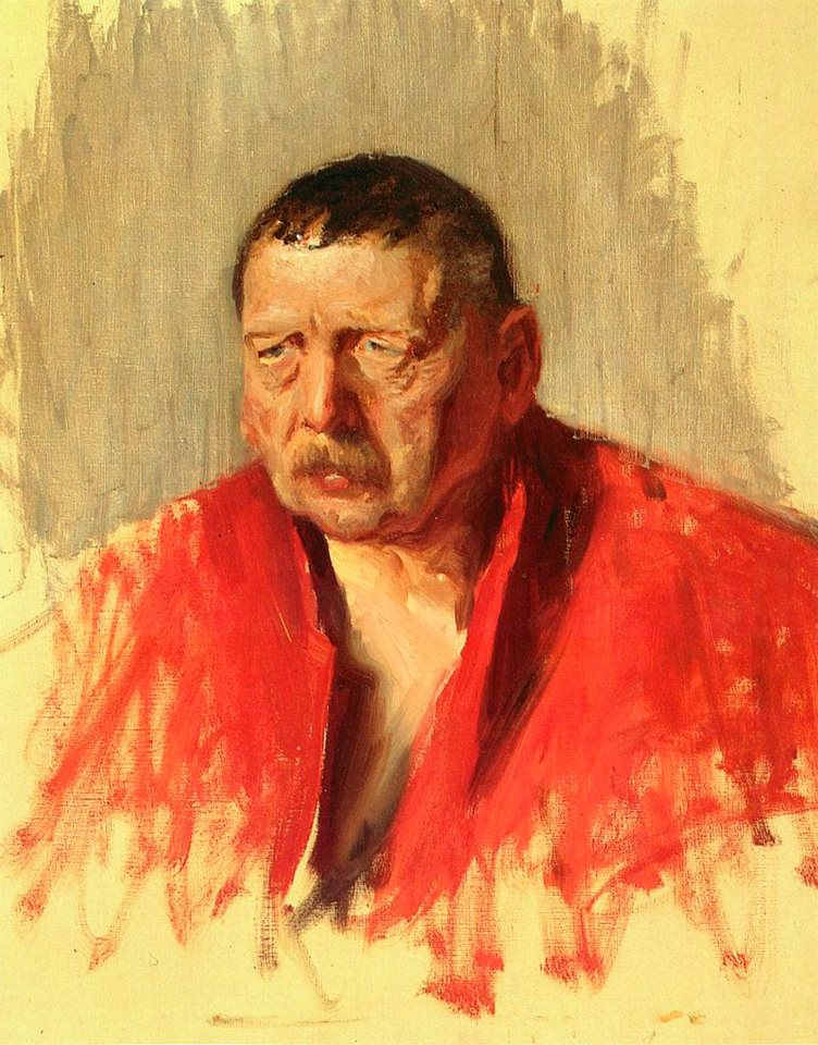 Anders Zorn by Bruno Liljefors,A3(16x12")Poster