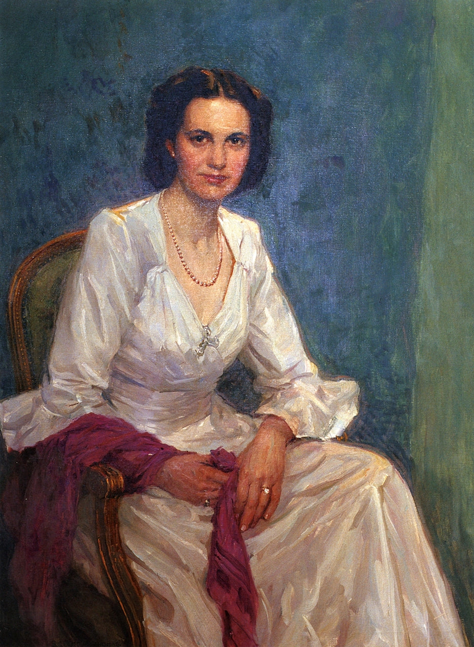 Mulberry and White by Charles H. Woodbury,A3(16x12")Poster