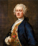 Captain the Hon. John Hamilton, RN, vintage artwork by William Hogarth, 12x8" (A4) Poster