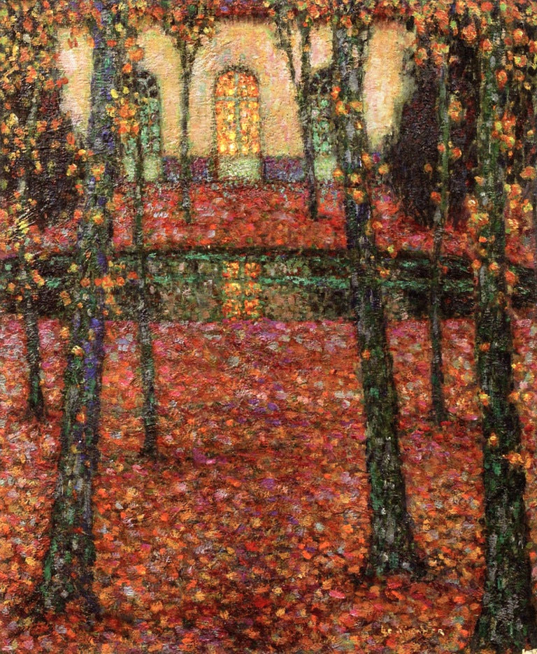 Bassin de Trianon à l'Automne by Henri Le Sidaner,A3(16x12")Poster