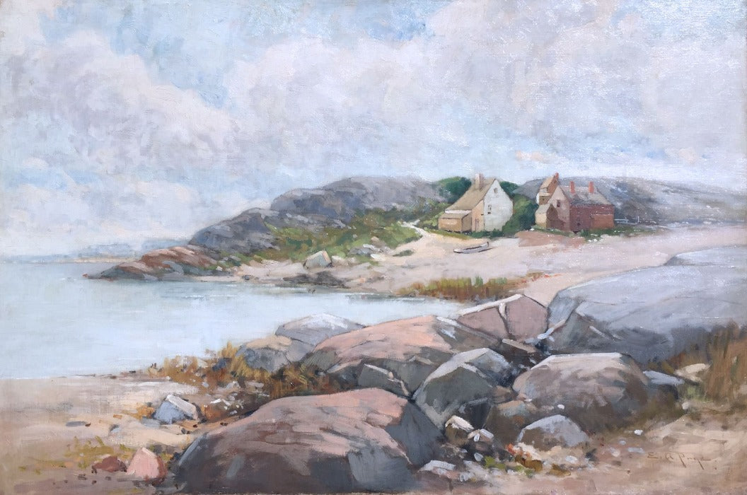 South Harbor, Marblehead, vintage artwork by Edward A. Page, 12x8" (A4) Poster