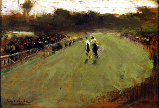 The Finish of the Race, vintage artwork by Theo van Rysselberghe, 12x8" (A4) Poster