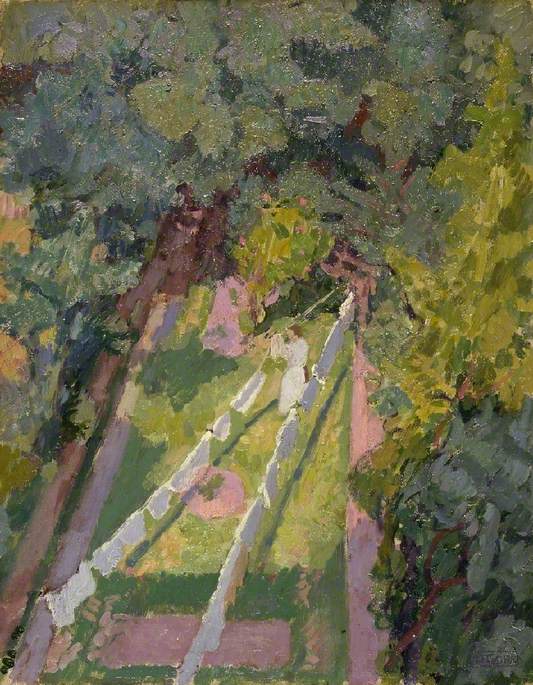 A View from the Window at 6 Cambrian Road, Richmond, vintage artwork by Spencer Gore, 12x8" (A4) Poster
