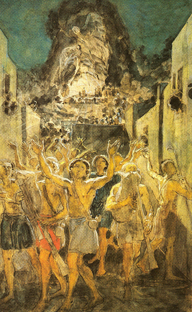 Adoration of the shepherds, vintage artwork by Alexander Ivanov, A3 (16x12") Poster Print