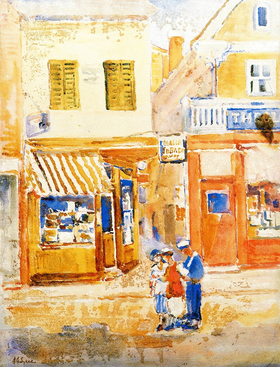 Dry Goods Store, vintage artwork by Annie G. Sykes, 12x8" (A4) Poster