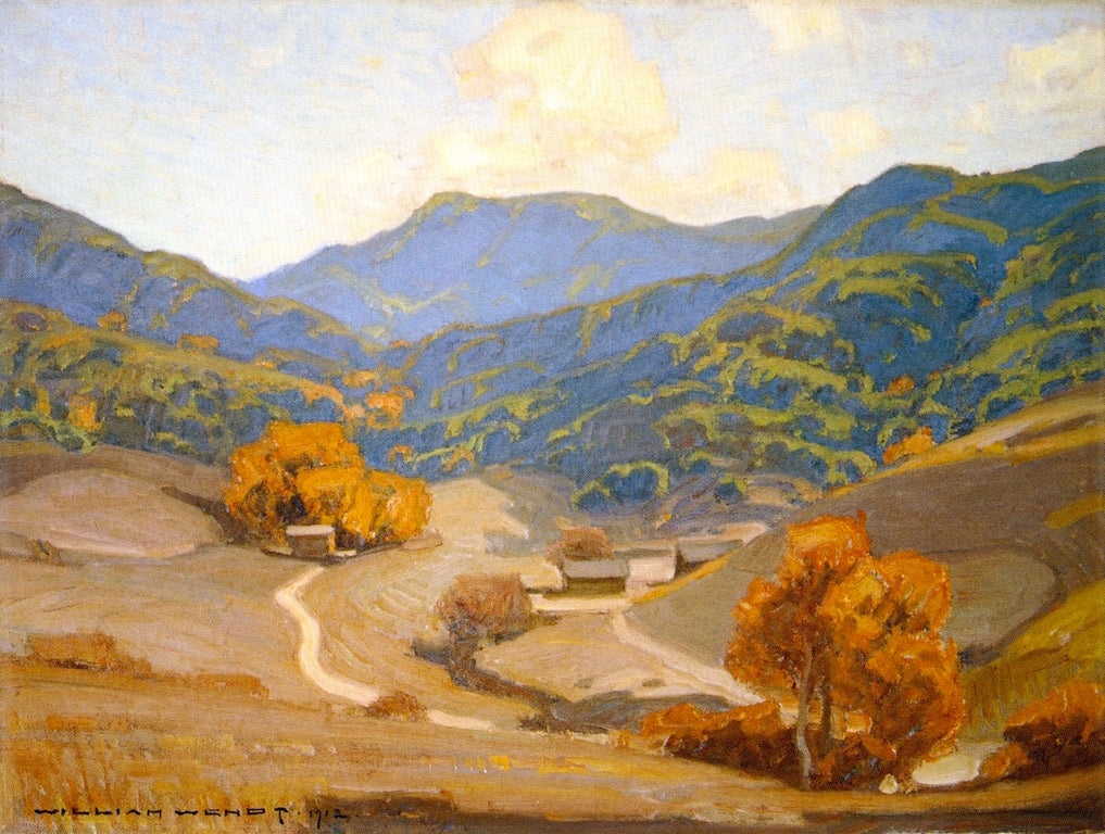 Cahuenga Pass, vintage artwork by William Wendt, 12x8" (A4) Poster