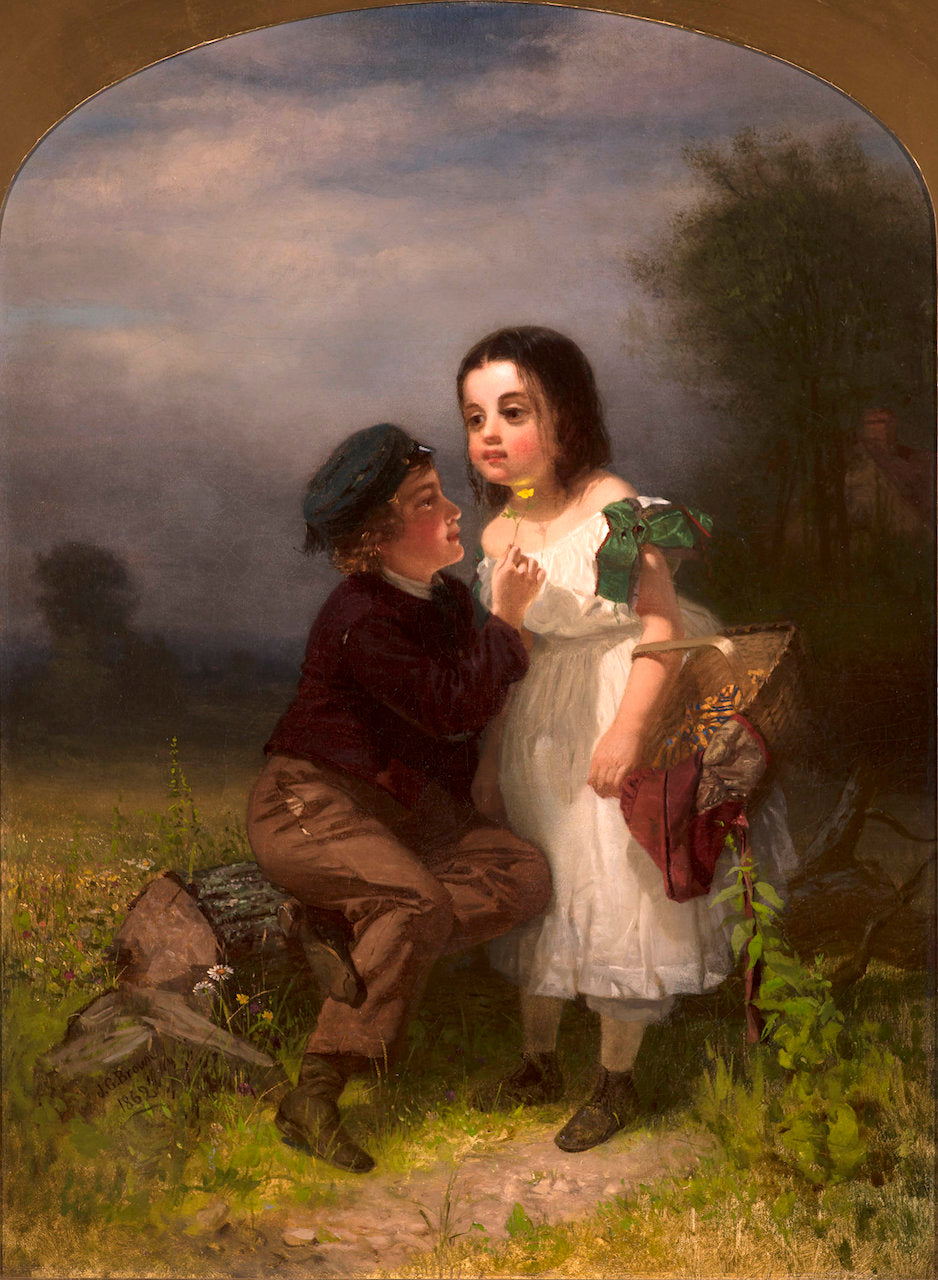 Don't You Like Butter?, vintage artwork by John George Brown, 12x8" (A4) Poster