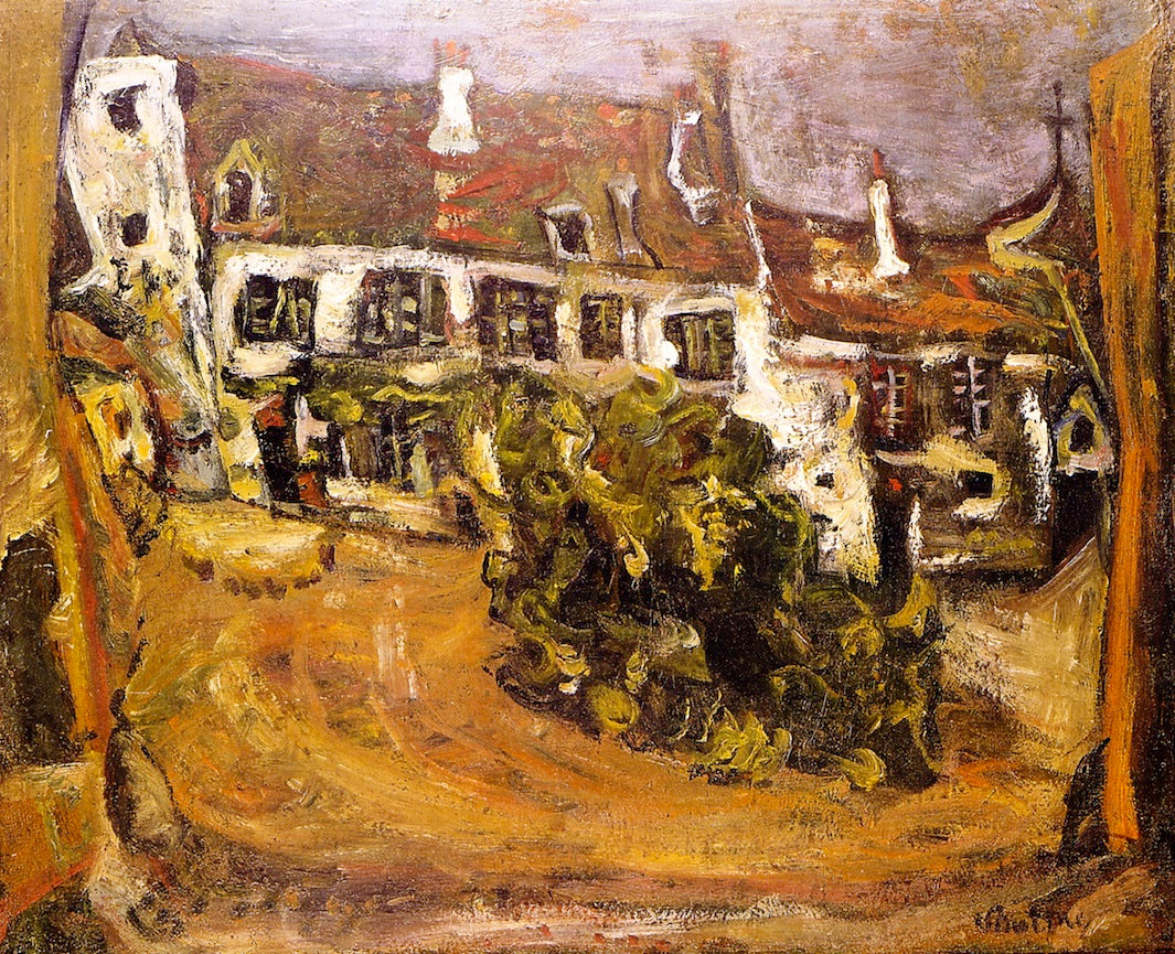 The Farm, Ile-de-France by Chaim Soutine,16x12(A3) Poster