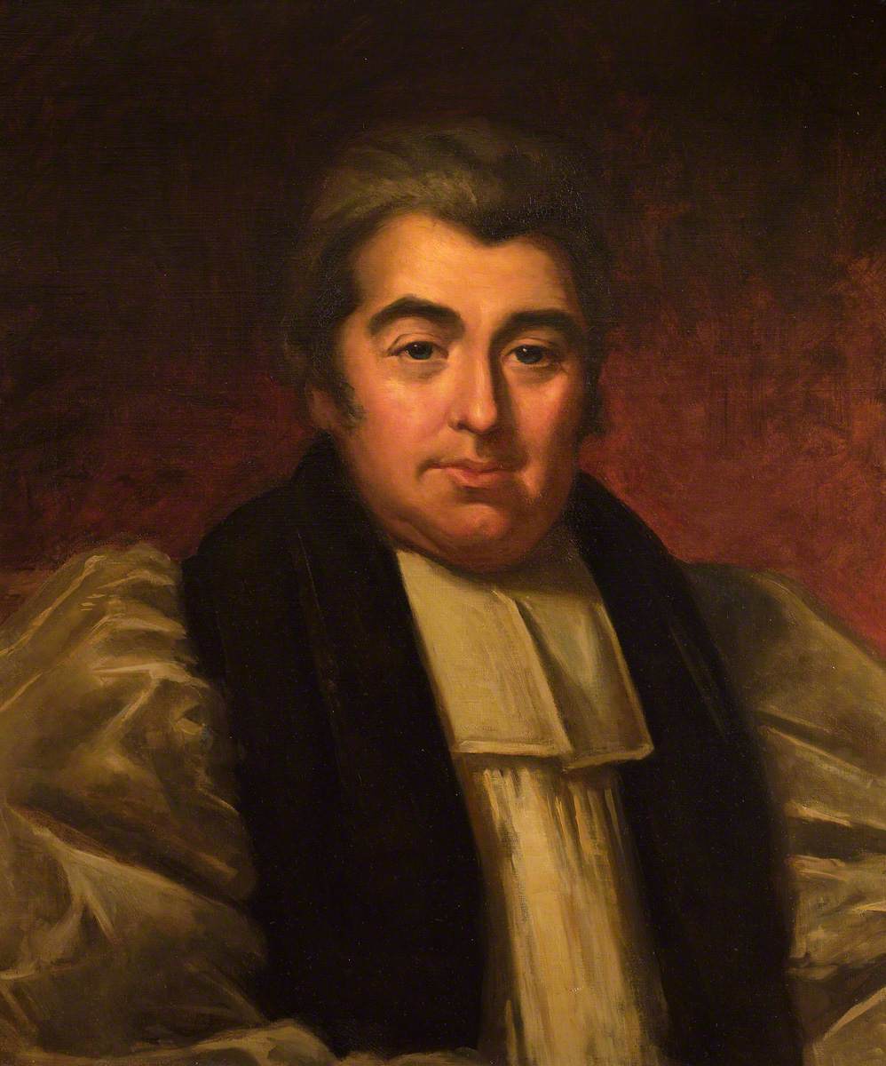 John Brinkley, Astronomer Royal of Ireland (1790–1827), vintage artwork by Sarah Henrietta Purser, 12x8" (A4) Poster
