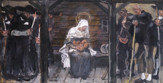 The Adoration by Albin Egger-Lienz,A3(16x12")Poster