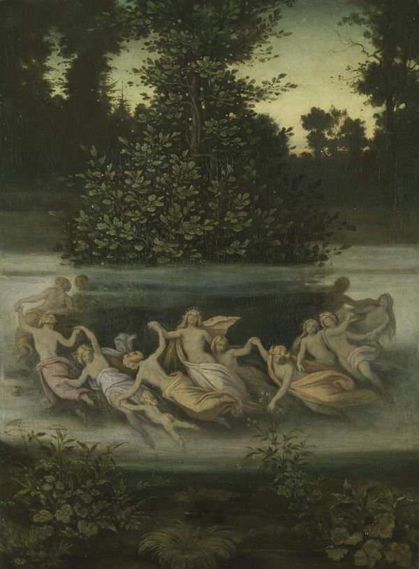 Elf Dance in Erlenhain, vintage artwork by Moritz von Schwind, A3 (16x12") Poster Print