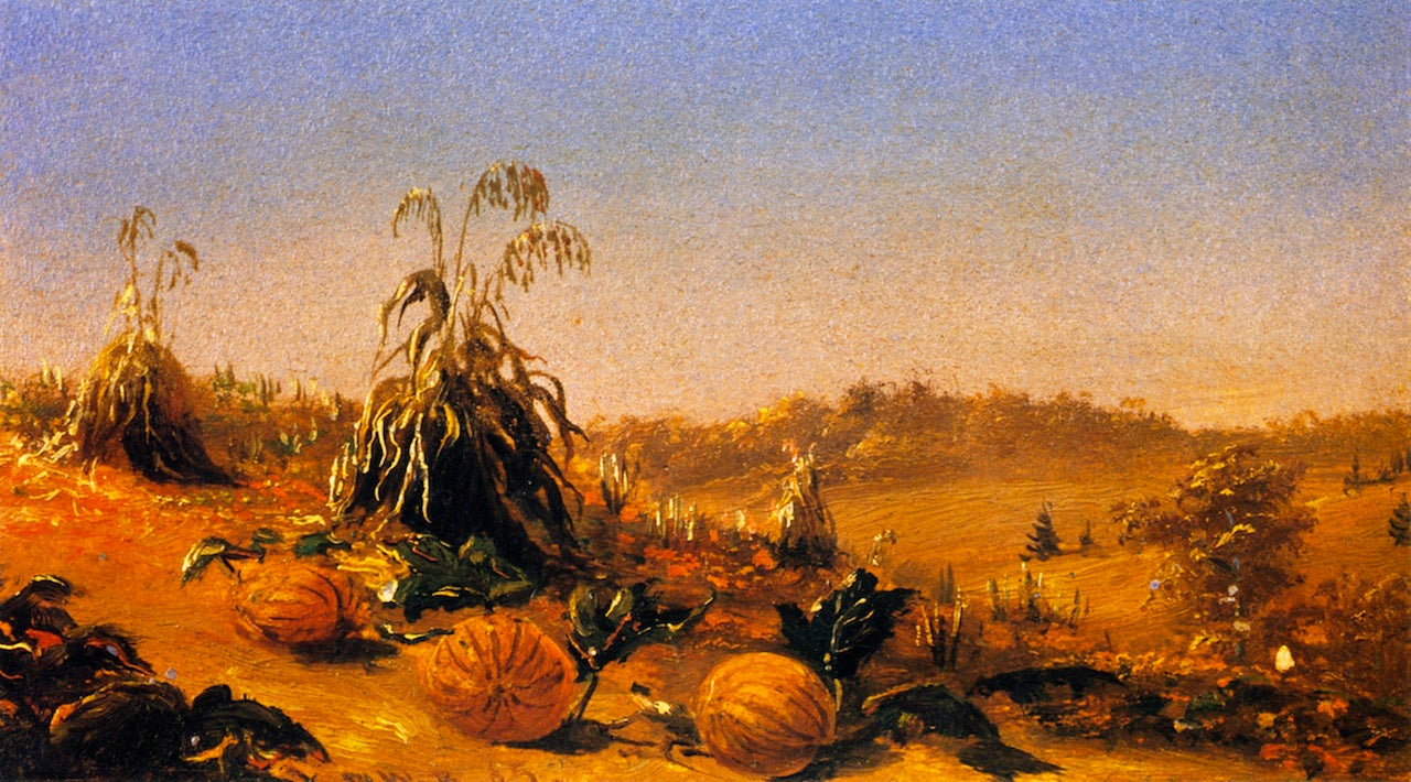 Old Lyme Pumpkins, vintage artwork by Charles De Wolf Brownell, A3 (16x12") Poster Print