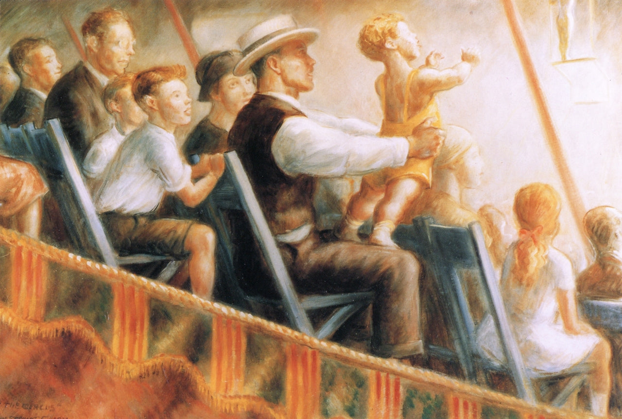 At the Circus by John Steuart Curry,16x12(A3) Poster