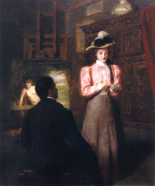 The New Model, vintage artwork by William Powell Frith, A3 (16x12") Poster Print