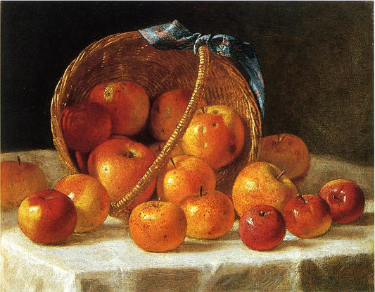 Basket of Apples, vintage artwork by John F. Francis, A3 (16x12") Poster Print