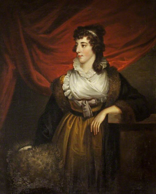 The Honourable Hester Lyttelton, Mrs Richard Colt Hoare, vintage artwork by Samuel Woodforde, 12x8" (A4) Poster