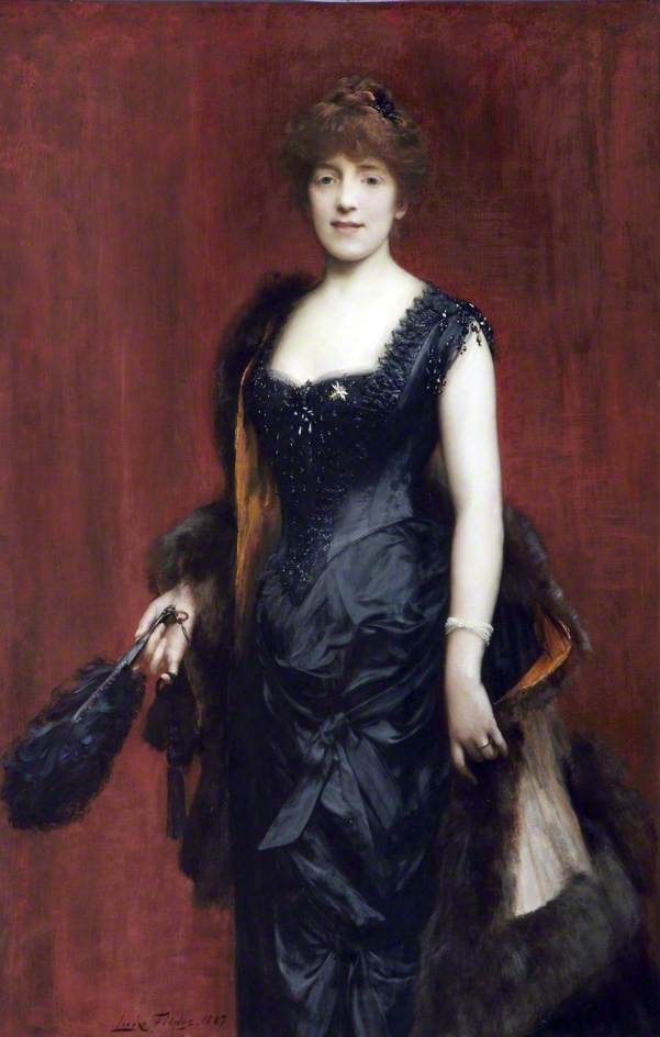 Fanny, Lady Fildes, vintage artwork by Sir Luke Fildes, 12x8" (A4) Poster