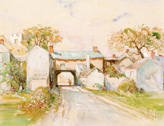 Archway, Main and South Morton Street, Centerville, vintage artwork by John Albert Seaford, 12x8" (A4) Poster