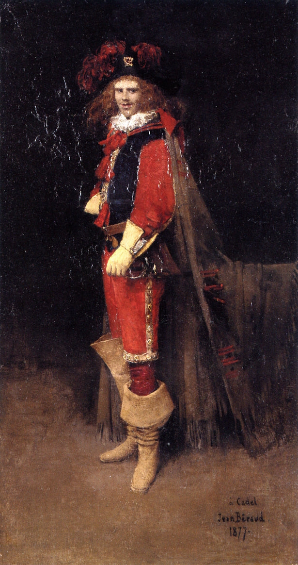 Coquelin the Younger as Sylvester in , vintage artwork by Jean-Georges Beraud, 12x8" (A4) Poster