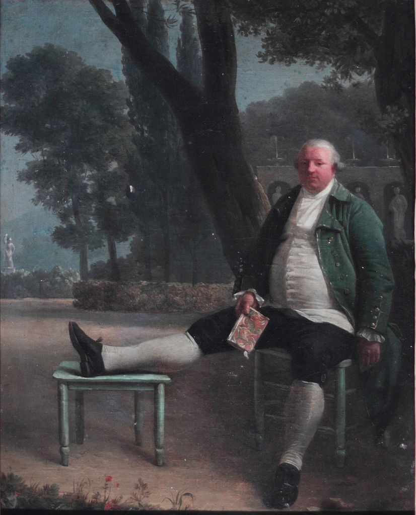 Portrait d'Antoine de Serilly, vintage artwork by Henri-Pierre Danloux, 12x8" (A4) Poster