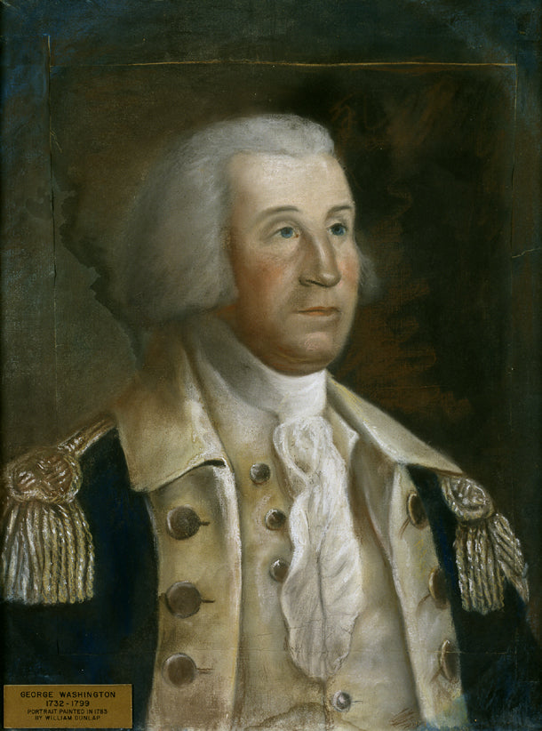 George Washington, vintage artwork by William Dunlap, 12x8" (A4) Poster
