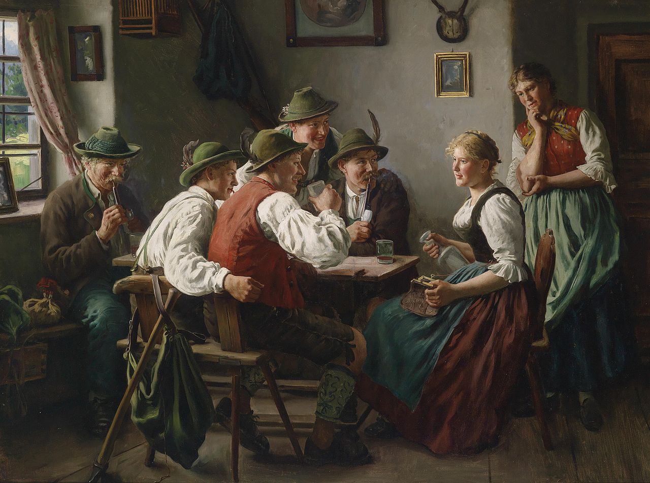 The Admirers by Emil Rau,A3(16x12")Poster