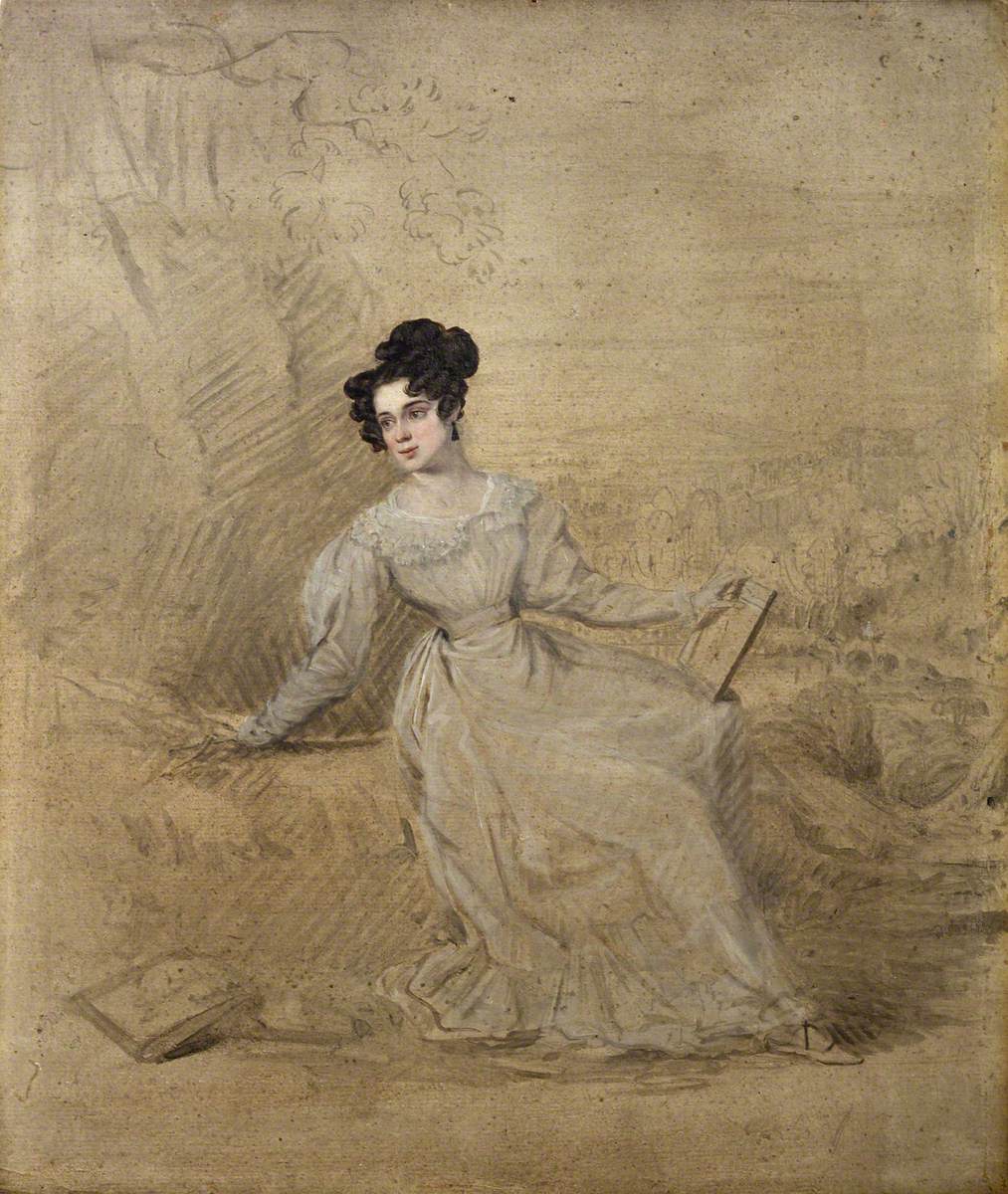 Jane Moresley, vintage artwork by Edward Villiers Rippingille, A3 (16x12") Poster Print