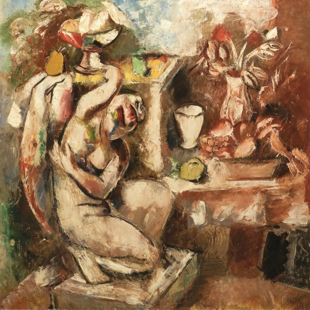 Carytide with Still Life by Charles Dufresne,16x12(A3) Poster