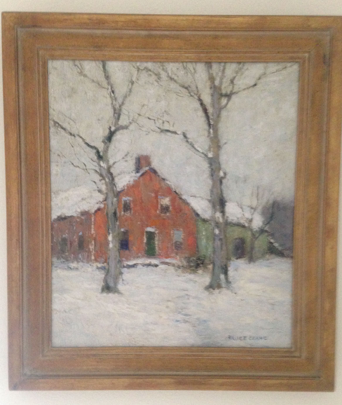 The Crumby  Farm, N.Y., vintage artwork by Bruce Crane, 12x8" (A4) Poster