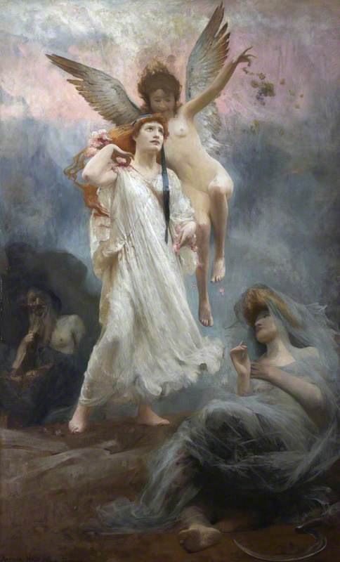 Persephone, vintage artwork by Arthur Hacker, 12x8" (A4) Poster