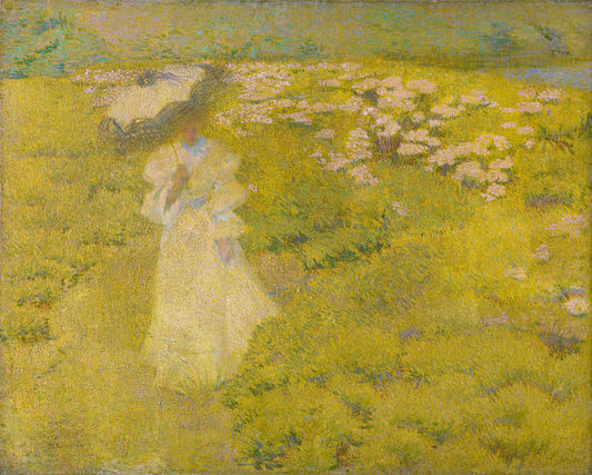 A Walk Through the Fields, vintage artwork by Philip Leslie Hale, 12x8" (A4) Poster