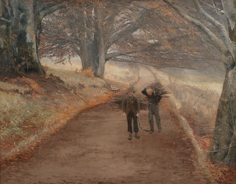 th near Herlufsholm, Zealand by Lauritz Andersen (L.A.) Ring,A3(16x12")Poster