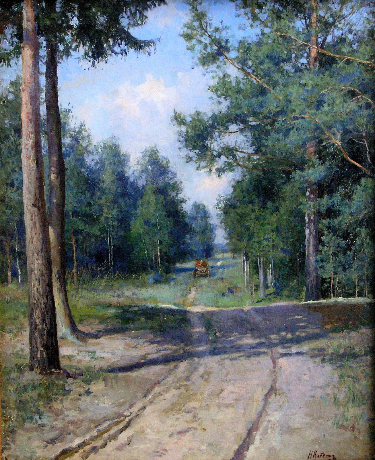 Forest Road by Nikolai Klodt,A3(16x12")Poster