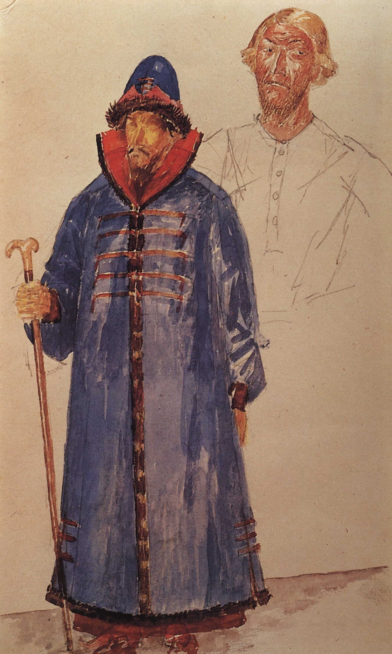 me Design for "Boris Godunov" tragedy by Kuzma Petrov-Vodkin,16x12(A3) Poster