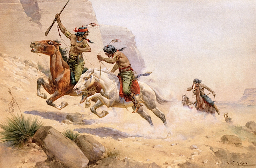 Outcasts, vintage artwork by Herman W. Hansen, 12x8" (A4) Poster